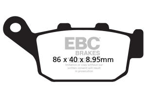 EBC BRAKE PAD SET ORGANIC FA496