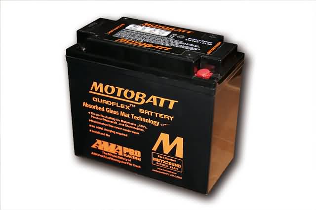 MOTOBATT ACCU MBTX20UHD, BLACK HOUSING, 4-PORTS