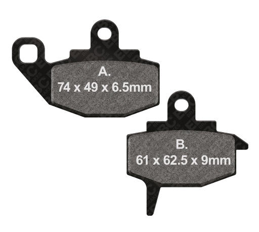 EBC REMBLOK SET ORGANISCH FA130TT EBC REMBLOK SET ORGANISCH FA130TT