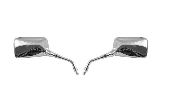 SPIEGELSET HONDA VT/CB CHROME UNIVERSEEL SPIEGELSET HONDA VT/CB CHROME UNIVERSEEL
