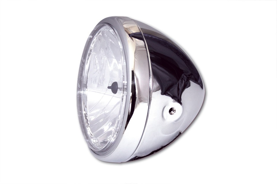 Koplamp model Reno Chrome 7"(E-keur)H4 Koplamp model Reno Chrome 7"(E-keur)H4