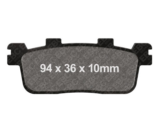 EBC Brakes SFA Series Scooter Organic Pads SFA607 ACHTERZIJDE EBC Brakes SFA Series Scooter Organic Pads SFA607 ACHTERZIJDE