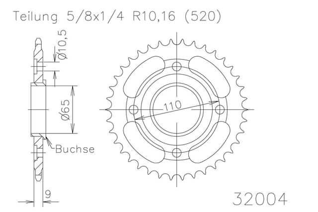 ACHTERTANDWIEL, 36 TANDEN ACHTERTANDWIEL, 36 TANDEN