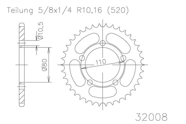ACHTERTANDWIEL, 36 TANDEN ACHTERTANDWIEL, 36 TANDEN