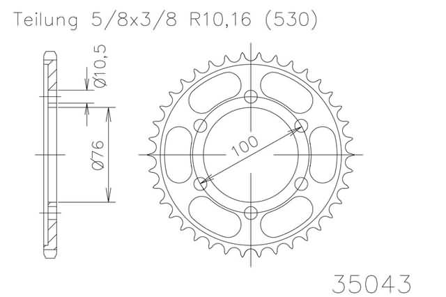 ACHTERTANDWIEL, 42 TANDEN ACHTERTANDWIEL, 42 TANDEN