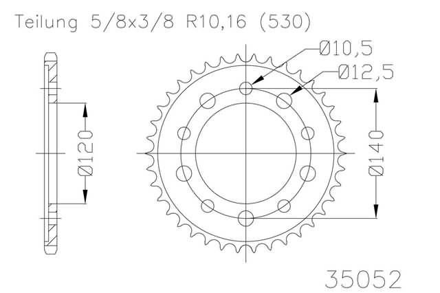 ACHTERTANDWIEL, 44 TANDEN ACHTERTANDWIEL, 44 TANDEN